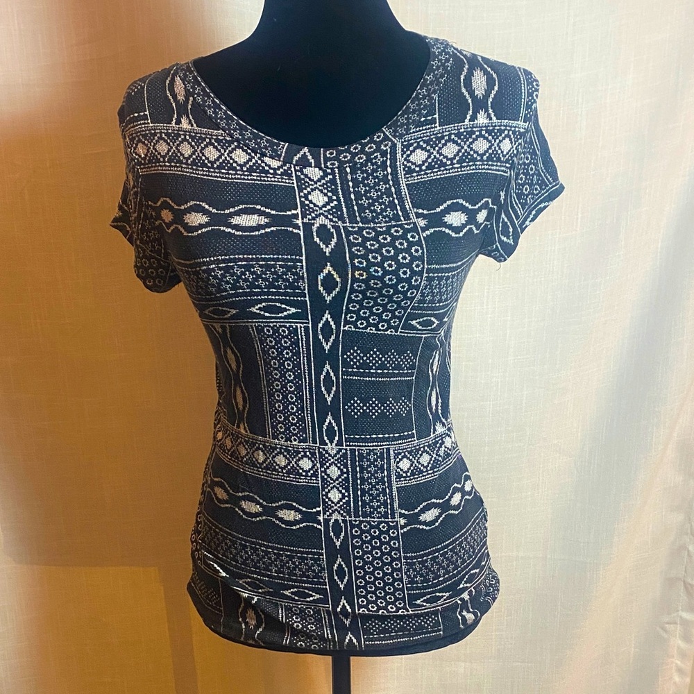 Black and White Boho Tee